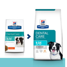 Load image into Gallery viewer, Hill's Prescription Diet t/d Dental Care Dry Dog Food with Chicken 10kg Bag