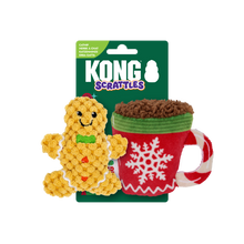 Load image into Gallery viewer, KONG Holiday Scrattles Gingerbread Two Pack