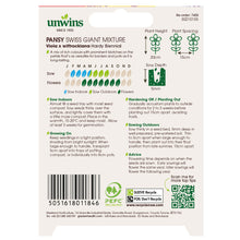 Load image into Gallery viewer, Pansy Swiss Giant Mix