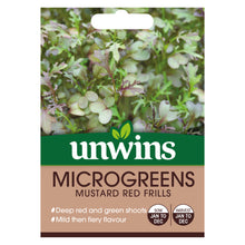 Load image into Gallery viewer, MicroGreens Mustard Red Frills