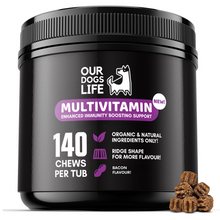 Load image into Gallery viewer, Our Dogs Life Multivitamin Chews 140 Chews
