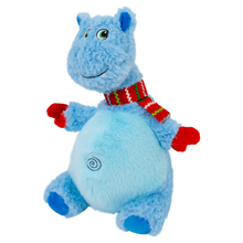Load image into Gallery viewer, KONG Holiday Knots Belly Hippo Blue Medium/Large