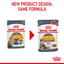 Load image into Gallery viewer, Royal Canin Wet Cat Food Hair & Skin Care in Gravy Pack of 12 x 85g