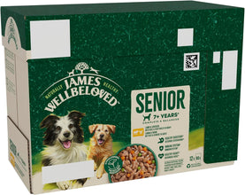 Load image into Gallery viewer, James Wellbeloved Senior Dog Food Lamb Pouches 90g Packs