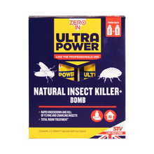 Load image into Gallery viewer, Zero In Natural Insect Killer Bomb 150ml One-Shot Aerosol Twinpack