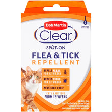 Load image into Gallery viewer, Bob Martin Clear Pesticide Free Spot On For Cats Flea & Tick Repellent