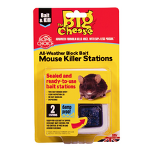 Load image into Gallery viewer, The Big Cheese Ready-Baited Mouse Killer Station Twinpack