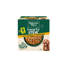 Load image into Gallery viewer, Natures Menu Hearty Stew Pouches With Chicken For Adult Dogs 8 x 100g