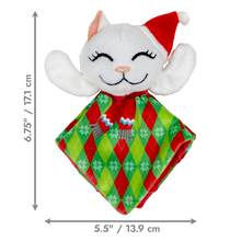Load image into Gallery viewer, KONG Holiday Crackles Santa Kitty Argyle