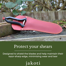 Load image into Gallery viewer, JAKOTI Hand Shears (L30cm) with Handmade Leather Holster. Sheep Shears for Dagging, Shearing & Trimming. 15cm Steel Blades.