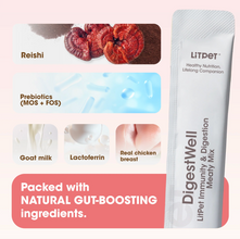 Load image into Gallery viewer, Litpet Digest Well Meaty Mix 10 x 15g Sachets per pack
