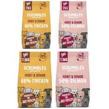 Load image into Gallery viewer, Scrumbles Dry Dog Food Adult & Senior Chicken/Salmon 2kg/7.5kg
