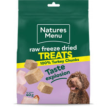 Load image into Gallery viewer, Natures Menu Freeze Dried Turkey Chunks Dog Treats