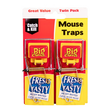 Load image into Gallery viewer, The Big Cheese Fresh Baited Mouse Trap - Twinpack