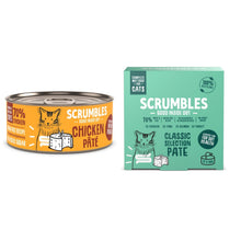 Load image into Gallery viewer, Scrumbles Wet Cat Pate Chicken/Tuna/Salmon/Turkey 80g