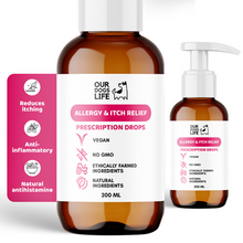Load image into Gallery viewer, Our Dogs Life Allergy & Itch Relief Prescription Drops 200ml