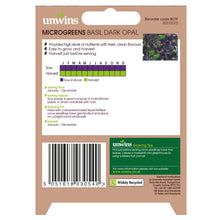 Load image into Gallery viewer, MicroGreens Basil Dark Opal