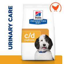 Load image into Gallery viewer, Hill's Prescription Diet c/d Multicare Urinary Care Dry Dog Food with Chicken 12kg Bag