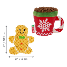 Load image into Gallery viewer, KONG Holiday Scrattles Gingerbread Two Pack