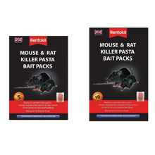 Load image into Gallery viewer, Rentokil Mouse & Rat Killer Pasta Bait Pack Sachets