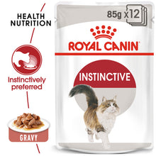 Load image into Gallery viewer, Royal Canin Wet Cat Food Instinctive Gravy Pouch 48 x 85g