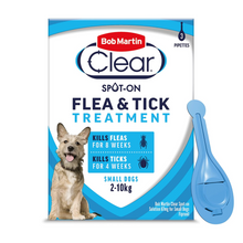 Load image into Gallery viewer, Bob Martin Clear Flea Spot On Pipettes For Cats & Dogs