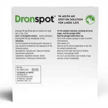 Load image into Gallery viewer, Dronspot Spot On Wormer for Small, Medium & Large Cats - 1 Or 2 Pipettes
