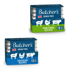 Load image into Gallery viewer, Butcher's Tray Recipe Wet Dog Food 12x150g- Various Types