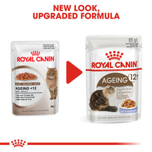 Load image into Gallery viewer, Royal Canin Ageing 12+ Senior In Jelly Wet Cat Food For Cats 12 x 85g