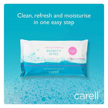 Load image into Gallery viewer, Carell CBB8 Bed Bath No Rinse Body Cleansing Cleaning Patient Wipes Pack Of 8