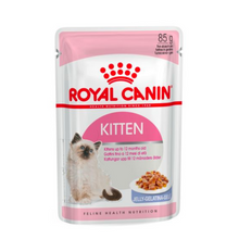 Load image into Gallery viewer, Royal Canin Wet Cat Food Kitten Pouch In Jelly 48 x 85g