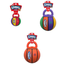 Load image into Gallery viewer, GiGwi Rubber Jumball Basketball With Handle Dog Toy