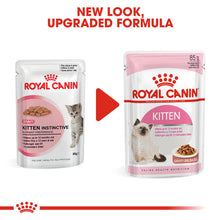 Load image into Gallery viewer, Royal Canin Wet Cat Food Kitten Pouch In Gravy 48 x 85g
