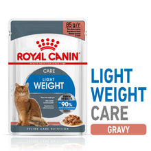 Load image into Gallery viewer, Royal Canin Light Weight Care in Gravy Adult Wet Cat Food For Cats 48 x 85g
