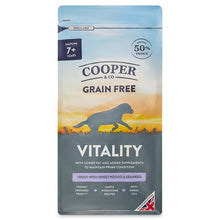 Load image into Gallery viewer, Cooper & Co Vitality Dried Senior Dog Food Trout with Sweet Potato and Seaweed
