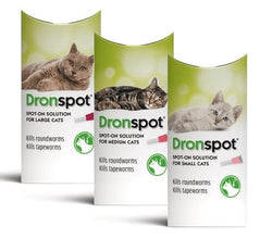 Load image into Gallery viewer, Dronspot Spot On Wormer for Small, Medium & Large Cats - 1 Or 2 Pipettes