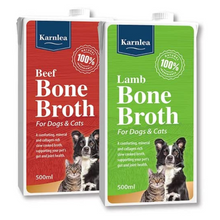 Load image into Gallery viewer, Karnlea Bone Broth Food Supplement Topper for Dogs and Cats 500ml