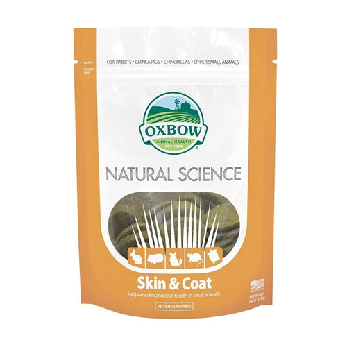 Oxbow Natural Science Small Animal Skin & Coat Fiber Supplement x 60 Tablets