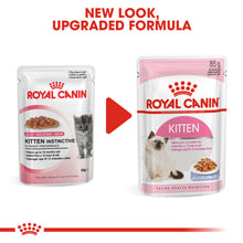 Load image into Gallery viewer, Royal Canin Wet Cat Food Kitten Pouch In Jelly 48 x 85g