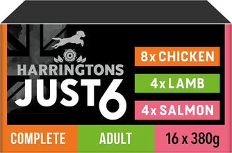 Load image into Gallery viewer, Harringtons Just 6 Adult Nutritional Wet & Dry Dog Food