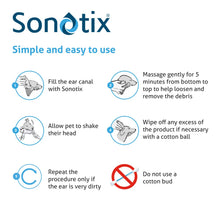 Load image into Gallery viewer, Sonotix Triple Action Ear Cleaner for Dogs and Cats, 120ml Bottle