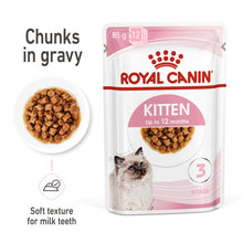 Load image into Gallery viewer, Royal Canin Wet Cat Food Kitten Instinctive Pouch In Gravy 12 x 85g