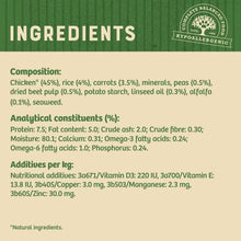 Load image into Gallery viewer, James Wellbeloved Chicken & Rice Puppy Wet Dog Food 400g x 12