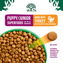 Load image into Gallery viewer, James Wellbeloved Turkey, Kale & Quinoa Puppy/Junior Dog Superfood 1.5kg