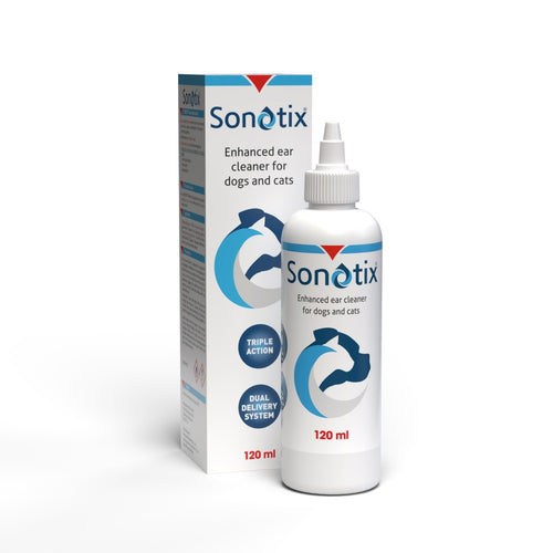 Sonotix Triple Action Ear Cleaner for Dogs and Cats, 120ml Bottle