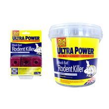 Load image into Gallery viewer, The Big Cheese Ultra Power Block Bait Rodent Killer Blocks