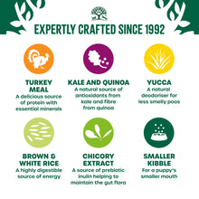 Load image into Gallery viewer, James Wellbeloved Turkey, Kale & Quinoa Puppy/Junior Dog Superfood 1.5kg