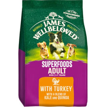 Load image into Gallery viewer, James Wellbeloved Turkey, Kale & Quinoa Adult Dog Superfood 1.5kg