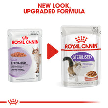 Load image into Gallery viewer, Royal Canin Sterilised Adult In Gravy Wet Cat Food For Cats 12 x 85g