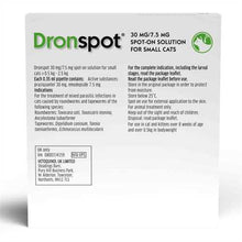 Load image into Gallery viewer, Dronspot Spot On Wormer for Small, Medium & Large Cats - 1 Or 2 Pipettes